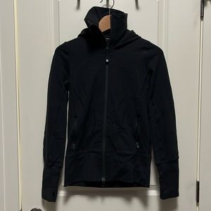 Lululemon Full Zip Jacket Black with hood